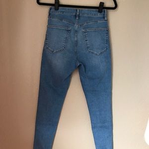Topshop Moto Jamie Jeans in Bleach
